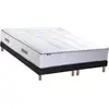 Image de Matelas Ressort 7 Zones Mémoire De Forme Sommier 2x90 X 200 Noir