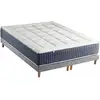 Image de Matelas Ressort 7 Zones Mémoire De Forme Sommier 2x80x200 Gris