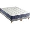 Image de Matelas Ressort 7 Zones Mémoire De Forme Sommier 2x90 X 200 Gris