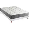 Image de Ensemble Matelas Ressort 7 Zones + Sommier Max 140 X 190 Blanc