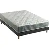 Image de Ensemble matelas et sommier 160x200 hygge - sommier et matelas 160 x 200 - matelas ressort - ensemble literie - ensemble lit matelas - fabrication française - idliterie