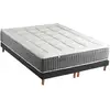 Image de Ensemble Matelas Ressort 7 Zones + Sommier Max 2x90 X 200 Noir