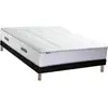 Image de Ensemble Matelas Ressorts 7 Zones Sommier Noir 140x190