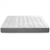 Image de Matelas 140x190 mémoire de forme + mousse azur - made in france - soutien ferme