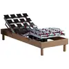 Image de Ensemble lit électrique 90 x 190 - matelas mousse + sommier électrique 90 x 190 - lit simple électrique - lit électrique 1 personne - lit électrique 1 place - 1 moteur - fabrication française - idliterie