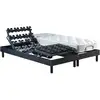Image de Lit Électrique Relaxation À Plots Matelas 100% Latex 2x90 X 200