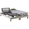 Image de Lit Électrique De Relaxation Matelas 100% Latex Beige 2x70 X 190