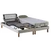 Image de Ensemble lit électrique 140 x 190 - matelas latex + sommier électrique 2x70x190 - lit double électrique - lit électrique 2 personnes - lit électrique 2 places - 2 moteurs - fabrication française - idliterie