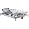 Image de Lit Électrique De Relaxation Matelas 100% Latex Gris 2x80x200