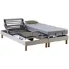 Image de Lit Électrique Relaxation Matelas Mousse Mémoire De Forme X190beige 2x90 X 200