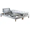 Image de Ensemble lit électrique 180 x 200 - matelas mousse + sommier électrique 2x90x200 - lit double électrique - lit électrique 2 personnes - lit électrique 2 places - 2 moteurs - fabrication française - idliterie