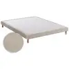 Image de Sommier 140x190 ecru - sommier tapissier ecru 140 x 190 - lit avec sommier 140x190 ecru - sommier 2 places - fourni avec pieds de sommier - fabrication française