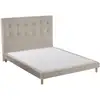 Image de Ensemble sommier + tête de lit eden crème couleur crème 140 x 190 cm
