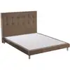 Image de Ensemble sommier + tête de lit eden moka couleur moka 140 x 190 cm
