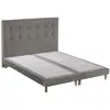 Image de Ensemble sommier + tête de lit eden gris clair couleur gris clair 2x90 x 200 cm