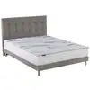 Image de Ensemble matelas et sommier 140x190 nuvia - sommier et matelas 140 x 190 - matelas mousse - ensemble literie - ensemble lit matelas - fabrication française - source de reves