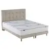Image de Ensemble matelas et sommier 160x200 serena - sommier et matelas 160 x 200 - matelas mousse + memoire de forme - ensemble literie - ensemble lit matelas - fabrication française - source de reves