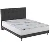 Image de Ensemble matelas et sommier 140x190 serena - sommier et matelas 140 x 190 - matelas mousse + memoire de forme - ensemble literie - ensemble lit matelas - fabrication française - source de reves