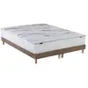 Image de Ensemble matelas et sommier 180x200 serena - sommier et matelas 180 x 200 - matelas mousse + memoire de forme - ensemble literie - ensemble lit matelas - fabrication française - source de reves