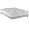 Image de Ensemble matelas et sommier 140x190 serena - sommier et matelas 140 x 190 - matelas mousse + memoire de forme - ensemble literie - ensemble lit matelas - fabrication française - source de reves