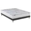 Image de Ensemble matelas et sommier 140x200 serena - sommier et matelas 140 x 200 - matelas mousse + memoire de forme - ensemble literie - ensemble lit matelas - fabrication française - source de reves