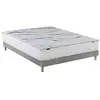 Image de Ensemble matelas et sommier 140x200 serena - sommier et matelas 140 x 200 - matelas mousse + memoire de forme - ensemble literie - ensemble lit matelas - fabrication française - source de reves