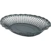 Image de ROGER ORFEVRE - Corbeille pain Vintage ovale 25x18 cm Gris givré