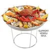 Image de Support plateau de fruits de mer - ROGER ORFÈVRE - H : 17 cm - Inox - Rond - Élégant