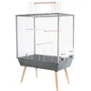 Image de Cage surélevée Néo Jili pour oiseaux - ZOLUX - L 78 x P 475 x H 112 cm - Gris
