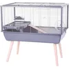 Image de ZOLUX Cage rongeur surélevée Néolife - Pour hamster - 78 x 48 x 75 cm - Gris