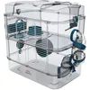 Image de ZOLUX Cage sur 2 étages Rody3 duo pour hamsters souris et gerbilles - L 41 x p 27 x h 405 cm - Bleu