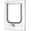 Image de Chatière 4 positions avec tunnel - ZOLUX - L20 x H25 cm - Pour porte bois PVC métal - Catwalk - Blanc