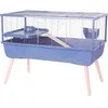 Image de ZOLUX Cage grillagée rongeur surélevée pour cochon dinde Néolife - 99 x 54 x 79 cm - Bleu