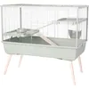 Image de ZOLUX Cage grillagée lapin et rongeur sur pieds 2 étages - L. 99 x l. 54 x H. 92 cm - NeoLife - Zolux Vert