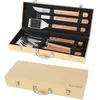 Image de Mallette De 6 Ustensiles En Inox Et Bambou Pour Plancha