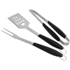 Image de Set De 3 Ustensiles En Inox (pince, Spatule Et Fourchette) - 44 Cm