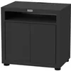 Image de Meuble cuisine extérieur noir pour cuisson avec tablette 80 x 55 cm - Le Marquier