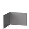Image de Crédence Angle Cuisine En Inox Satiné - L.80 X P.1,5 X H.40,6 Cm