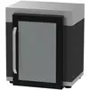 Image de Meuble Frigo Duo - 80 X 55 Cm - Espace Ouvert - Inox Et Acier Noir - Origine France Garantie