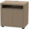Image de Meuble Cuisine Extérieur Taupe Pour Cuisson Avec Tablette 80 X 55 Cm - Le Marquier