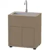 Image de Meuble cuisine extérieure taupe avec évier intégré 80 x 55 cm - le marquier