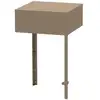 Image de Support d'angle taupe pour cuisine extérieure - le marquier