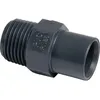 Image de Raccord PVC pression noir droit - M 11/2 - Diamètre 50 mm - Girpi