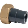 Image de Raccord union PVC pression noir droit - F 11/4 - Mâle diamètre 32 mm - Girpi
