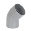 Image de Coude PVC mâle femelle 45° - GIRPI - D : 100 mm - Plastique - Synthétique - Blanc