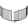 Image de NORDLINGERPRO Barrière Pare feu pliable avec portillon   protection feu cheminée et poêle