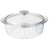 Image de Cuit vapeur en verre 24cm, Cristel - CRISTEL