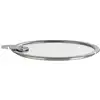 Image de Cristel K24sa Couvercle Rond Acier Inoxydable, Transparent