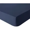 Image de Drap housse uni en coton bonnet de 30cm TOUT DOUX - ESSIX - 90 x 200 cm - Nocturne