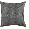 Image de Taie D'oreiller Imprimée En Percale De Coton, Bandela - 64 X 64 Cm - Gris Cendre